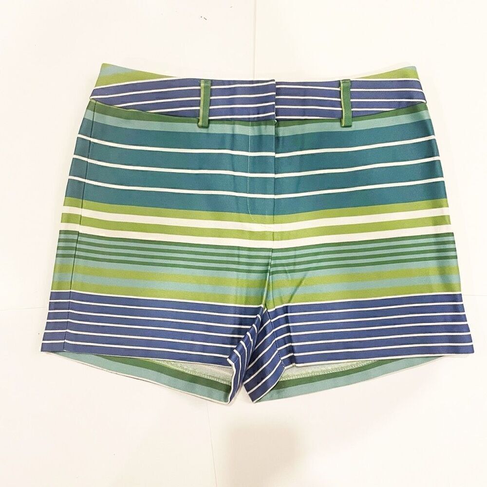 NWT J. McLaughlin Tina Stripe Short Size 6 Blue Green